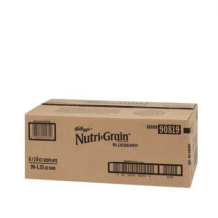 KELLOGGS Kellogg's Nutri-Grain Blueberry Cereal Bar 1.55 oz. Packet, PK96 3800090819